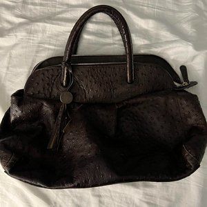 Furla ostrich bag/briefcase